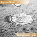 Kitchen Mats for Floor 2 Piece Washable Rugs Non Slip Kitchen Rug Sets, Absorbent Corner L Shaped Rug Runner Non Slip Kitchen Mat Set for Shower, Bathroom, Indoor Door (Grey Rug, 47“×20“+59“×20“)