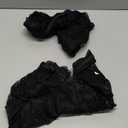 Plus Size 2 Piece Lingerie Set for Women Sexy Deep V Allover Lace Bra and Panty High Waist Nightwear Clubwear (5X-Large, Black)