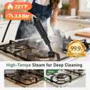 14 IN 1 Steam Mop Cleaner, 1.6L Detachable Handheld Steam Cleaner with 37 Accessories, 2500W Multipurpose Steamer Cleaning for Home,Floors,Tile,Grout,Upholstery,Carpet,Car,15S Fast Heat-Up