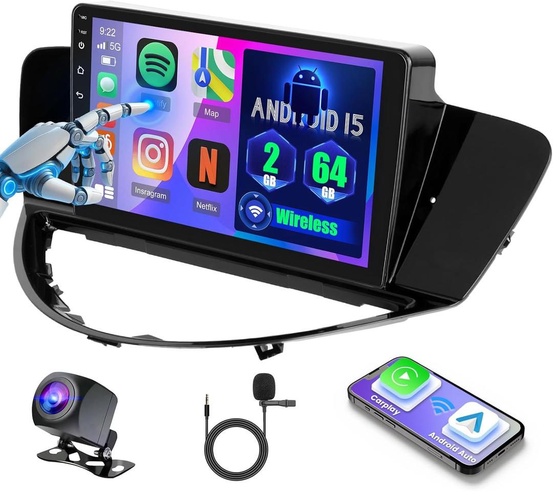 2+64G for Subaru Tribeca 2007-2011 Android 15 Car Stereo Wireless Apple CarPlay Android Auto,9 inch Touch Screen Radio 32EQ DSP 5G WiFi Bluetooth GPS FM RDS+Free AHD Backup Cam