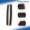 Silscvtt Window Visors Shade Sun Rain Wind Guard Replacement for Honda CR-V 2007-2011