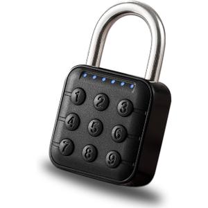 Combination Lock Smart Bluetooth Lock Smart Padlock with APP Keypad Codes Lock for Gym, School, Travel, Outdoor (without APP)