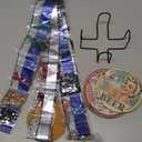 4 Pcs Diamond Painting Coasters Set with Holder, Beginners DIY Diamond Art Coasters Crafts for Adults,Diamond Painting Kits Circular Coaster Suitable for Gifts and Office Home