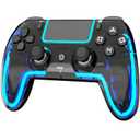BETMI Wireless Controller for PS5, Pro/Slim/MAC/Steam Deck/PC, Hall Effect Joystick, Dual Vibration/Macro/Turbo, 3.5mm Jack, 6-Axis, Mute Key, LED Gamepad with Speaker (4 Lighting Effects, 9 Light Colors)
