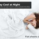 Royale Linens 2 Pack Bulk Flat Sheet Set - Top Sheets -Soft 1800 Microfiber - Wrinkle & Stain Resistant - for Hotel, Massage Table, Hospital, Dorm - Twin XL Flat Sheet Sold Separately (Twin Xl, White)