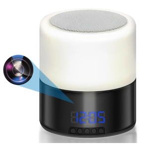 Wi-Fi camera in Bluetooth speaker with motion detection and night light