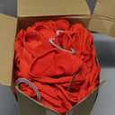 Tudomro 80 Pcs Spandex Chair Sashes, Stretch Ties Bows with Buckle Slider Elastic Bows Chair Cover Bands for Wedding Party Universal Reception Ceremony Banquet Decoration(Red)