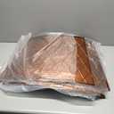 Lanpn Metal Christmas Tree Collar 48 inch, Christmas Tree Ring Collar for Large L 12 ft - 15 ft Xmas Stand Cover Real Artificial Trees Indoor Outdoor Decoration (Bronze, Diamond)