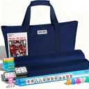 166 Pcs Melamine American Mahjong Tiles Set with Carrying Bag, Racks, Pushers, Dice & Instructions | Complete Game Set for Beginners & Adults, Portable for Travel, Home and Family Game Night