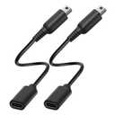 3DS Charger USB C, USB Type C Adapter for Nintendo 3DS / 2DS / New 2DS XL/DSi/DSi XL Charging Cable, 2 Pack