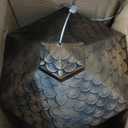 Twinkle Star Wild Bird Feeder Hanging for Garden Yard Outside Decoration, Hexagon Shaped with Roof