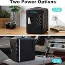 Iceblue Mini Fridge, Retro 4 Liter /6 Cans Mini Skincare Fridge, AC Plug & 12V Car Charger Mini Makeup Fridge, Compact & Portable 4A Cooling Tiny Fridge for Bedroom, Car, Office, Dorm, Gift - Black