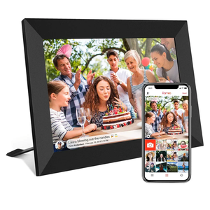 32GB FRAMEO 10.1 Inch Smart WiFi Digital Photo Frame 1280x800 IPS LCD Touch Screen, Auto-Rotate Portrait and Landscape, Built in 32GB Memory, Share Moments Instantly v