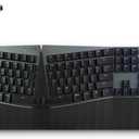 Perixx PERIBOARD-835RD II Wireless Ergonomic Mechanical Keyboard [Firmware Updated] - RGB Backlit - Low-Profile Red Linear Switches - Multi-Device Connection - Compatible with Windows and macOS