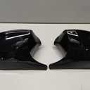Mirror Caps Gloss Black Compatible with 3 Series E90 E91 2005-2007 E92 E93 2006-2009, 1 Series E81 E82 E87 E88 PRE Models Rearview Side Wing Mirror Cover Caps