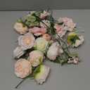 AGIRL Rose Artificial Flowers Combo Fake Flowers Pink Roses Silk Flowers with Stems for DIY Bridal Wedding Bouquets Centerpieces Arrangements Table Party Baby Shower Home Decor, Blush Pink 