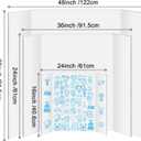 2 Pack Trifold Poster Board 48" X 36", IKAYAS Single Sided White Poster Boards, Science Fair Display Boards Posterboard for Mounting, Prints, Art, Display,Projects Classroom Supplies, 48 Inches By 36 Inches