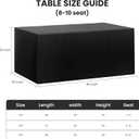 Ascoza 2 Pack Fitted Tablecloth for 8 Foot Rectangle Tables 96 x 30 Inch Black Table Covers Water Resistant Polyester Table Cloth for Wedding, Parties,Display, Trade Show (Black)