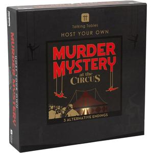Talking Tables Reusable Murder Mystery Dinner Party Game Kit, Circus Themed Murder Mystery Game for Adults Hilariously Good Fun, Ideal for Halloween Parties Christmas New Years 3 Alternative Endings