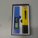 VIVOSUN Digital pH and TDS Meter Kits, 0.01pH High Accuracy Pen Type pH Meter  2% Readout Accuracy 3-in-1 TDS EC Temperature Meter for Hydroponics, Pool and Aquarium, Yellow Blue, UL Certified