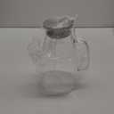 1 Gallon 128oz Glass Pitcher, Water Pitcher with Lid and Spout, Glass Carafe for Hot/Cold Drink, Water Jug for Iced Tea, Coffee, Juice, Milk, Beverage (Extra-Wide Mouth)