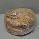 CENBOSS Woven Placemats (11.8" Set of 8, Brown Wash) Round Placemat, Wicker Place mats, Rattan Place mat, Plate Chargers