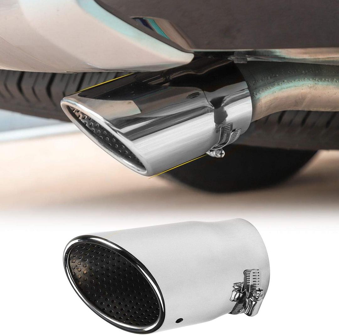 JeCar for Car Stainless Steel Exhaust Tail Exterior Rear Tail Muffler Tip Pipe, Pipes Diameter 3.1inch for 2010-2019 Toyota 4Runner, for Jeep Wrangler JL JLU,for 2017 Compass