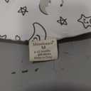 Mosebears Sleep Sack Baby Winter Wearable Blanket with 2-Way Zipper,2.5 TOG Cotton Sleep Sack Unisex (White Star, 6-12 Months)