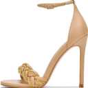 Cape Robbin Stormi Sexy Stiletto High Heels for Women, Round Open Toe Shoes Heels, Size 7