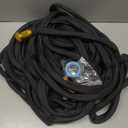 Flexible Garden Hose 100 FT, Ultra Lightweight Water Hoses 100FT w/10 Function Sprayer and 3/4" Brass Fittings, Kink-Free, Sturdy, Abrasion Resistant for Yard, Lawn, Outdoor and Gardening(Black)