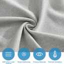 RYB HOME Classroom Door Window Cover, Privacy Sunlight Shades for Classroom Windows and Doors Cover Lockdown Shades, Room Darkening Design Blocks Views, W 8 x L 36, 1 Panel, Grey