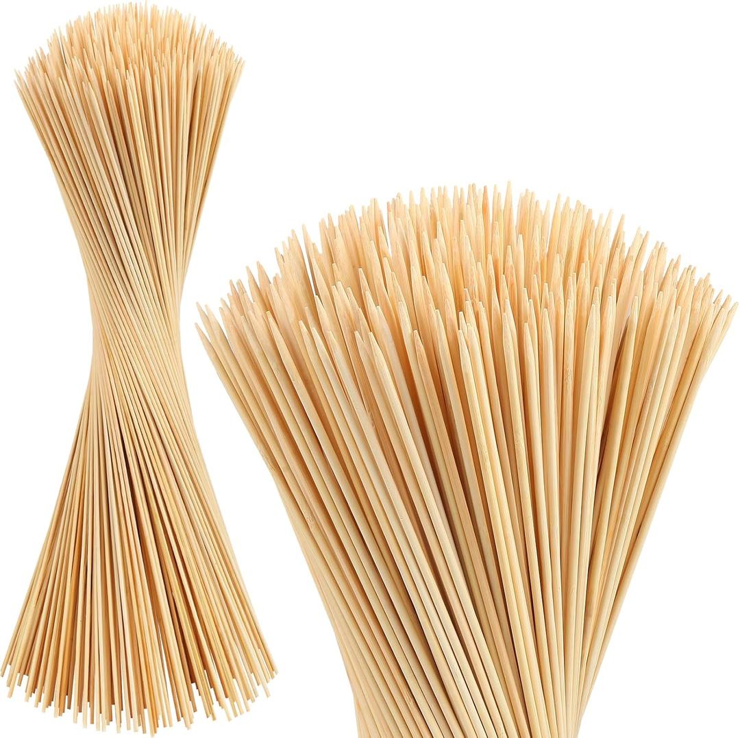 150 Pack Marshmallow Roasting Sticks, 30 Inch Smores Stick Extra Long for Fire Pit, 5mm Thick Bamboo Barbecue Skewers Outdoor for BBQ Kabob Grilling, Campfire, Hotdog, Plant Support