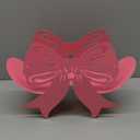 Geelin Bow Metal Toilet Paper Storage Holder Christmas Bow Bathroom Decor 8 Rolls Decorative Toilets Paper Holder Wall Mounted for Bathroom Kitchen Bedroom Coquette Home Decor(Pink)