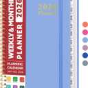 2026 Planner, Weekly and Monthly Calendar Planner, January 2026 - December 2026, Hardcover 2026 Calendar Book with Tabs For Women & Men, Inner Pocket, Spiral Bound, Perfect for Office Home School Supplies - A5 (6.3" x 8.5"), Lavender