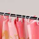 4 Pieces Santa Christmas Shower Curtain Set 72 x 72 in Winter Holiday Party Christmas Bathroom Curtain