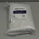 Sun Zero Oslo Theater Grade Extreme 100% Blackout Rod Pocket Curtain Panel, 52" x 84", White