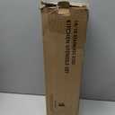 18/10 Stainless Steel Kitchen Utensils Set with Wood Handle - 15Metal Cooking Tools & Serving Utensil, 8-Pieces Cooking Spoons Set - Spatula, Ladle, Skimmer, Turner, Pasta, Solid Spoon, Slotted Spoon (Silver)