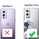 Unov Case Designed for OnePlus 9 Pro 5G, Crystal Clear Phone Case with [Anti-Slip Embossed Pattern], Shockproof Slim Protective [Anti-Yellowing TPU] Back Cover, Great Wave