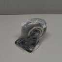 Shepherd 4" Designer 880-lb. Total Capacity Heavy-Duty Swivel Casters with Soft Rubber Non-Marking Wheels, 360 Swivel Silent Industrial Caster Wheels, Set of 4, Black/Chrome