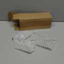 Leinuosen 6 Pcs Crystal Christmas Trees Decoration Acrylic Christmas Tree Tables Decor with Hollow Base for Xmas Accessories Miniature Tabletop Indoor Decorations