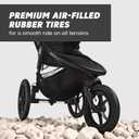 Baby Jogger® Summit X3 3-Wheel Jogging Stroller with Hand Brake, Baby Stroller with One-Hand Compact Fold, All-Wheel Suspension for Running, Jogging, and Everyday Outings, Midnight Black