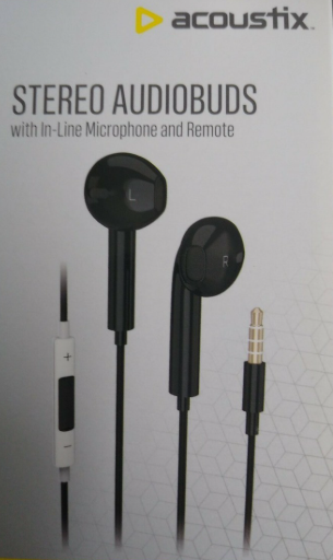 ACOUSTIX STEREO AUDIOBUDS (Black)