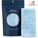 Alorin Silver Towel - Alorin's Exfoliating Shower Towel, Premium Scrub Wash Cloth for Body & Face, Exfoliating Skin Bath Towel for Men and Women (Blue)