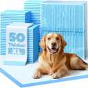 50-Pack Extra Large Thicker Pee Pads - 34" x 28" Puppy Pads for Dogs with 6-Layer Leakproof Protection, Disposable and Quick-Dry Dog Pads with High Absorbency for Easy Potty Training, Thickened