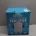 Stainless Steel Humidifier, 3L Warm Mist Humidifier, Easy Clean with Warm Steam Humidifier, Healthy Air Mist Humidifiers for Bedroom Living Room, with Sleep Mode and Auto-off Setting