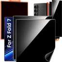 Hoerrye for Samsung Galaxy Z Fold 7 30 Privacy Screen Protector - [with Auto Align Frame Accessories] [2 Pack Inside Flexible TPU Film + 2 Pack Front Tempered Glass] No Creases,No Bubbles