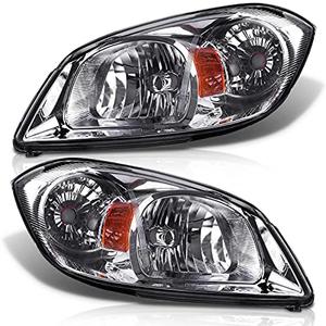 Amazon.com: SHAREWIN for 2005-2010 Chevy Cobalt Headlight Assembly for 2005 2006 Pursuit and 2007 2008 2009 Pontiac G5 Clear Lens Chrome Housing with Amber Reflector Headlamp Replacement Driver and Passenger Pair : Automotive