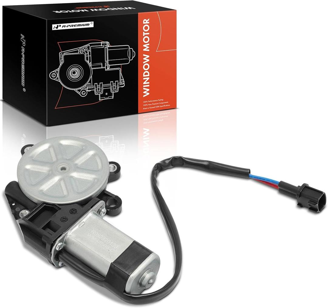 A-Premium Power Window Lift Motor Compatible with Nissan Frontier 2005-2019, Xterra 2000-2004, Altima 2002-2006, Murano 2003-2007, Sentra 2000-2006, 2-Pin Connector
