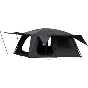 Vidalido 8-10 Person Camping Tent with 3 Door 2 Room Large Family Cabin Tents, Double Layer Waterproof Portable Glamping Tent, Big Tents for Outdoor Picnic Camping Hiking and Family Gathering