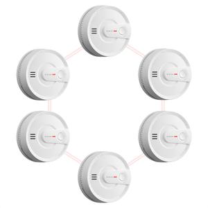 X-Sense Smoke Detector, Wireless Interconnected Fire Alarm with 10-Year Battery Life and Transmission Range of Over 820 ft, SD20-W, Pack of 6 X-Sense Smoke Detector, Wireless Interconnected Fire Alarm with 10-Year Battery Life and Transmission Range of Over 820 ft, SD20-W, Pack of 6